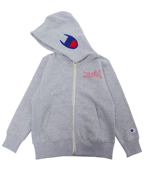 Champion（チャンピオン）の「XGS★×Champion SWEAT ZIP HOODIE(4T～7T)（パーカー・キッズ・アッシュ/レッド/ネイビー・4T/5T/6T/7T）」の5枚目の写真