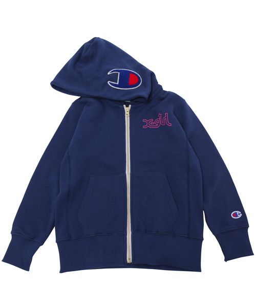 Champion（チャンピオン）の「XGS★×Champion SWEAT ZIP HOODIE(4T～7T)（パーカー・キッズ・アッシュ/レッド/ネイビー・4T/5T/6T/7T）」の6枚目の写真