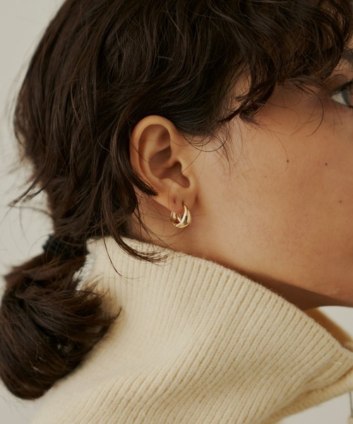 Aunt Marie's（アントマリーズ）の「ワンタッチフープピアス / ドロップフープピアス（ピアス（両耳用）・レディース・シルバー/ゴールド・FREE）」の10枚目の写真