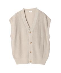 koe（コエ）の「バルキー片畦ニットベスト*（ベスト・メンズ）」