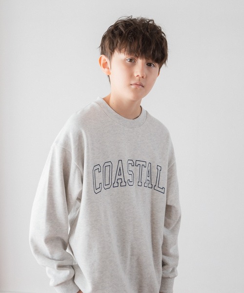 GLOBAL WORK（グローバルワーク）の「USAグラフィックスウェット/AND YUA ANY/164087（スウェット・キッズ・ライトブルー/ライトグレー/ブラック/ベージュ/オフホワイト/チャコールグレー/ライトベージュ/その他/ネイビー・160cm/150cm）」の2枚目の写真