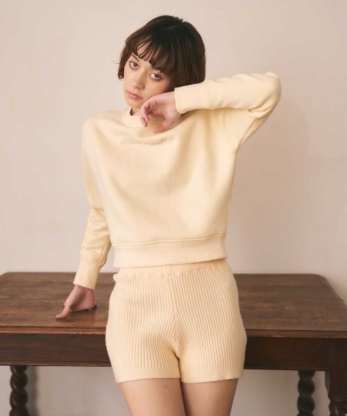 MIRO AMURETTE(ミロアミュレット)の「with amulette sweat(スウェット・レディース・アイボリー/ベビーピンク・FREE)」の3枚目の写真