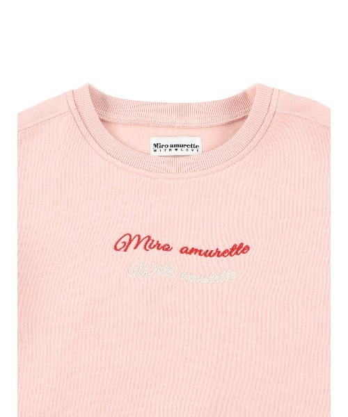 MIRO AMURETTE(ミロアミュレット)の「with amulette sweat(スウェット・レディース・アイボリー/ベビーピンク・FREE)」の9枚目の写真