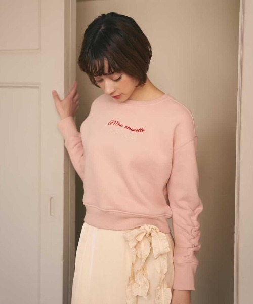 MIRO AMURETTE(ミロアミュレット)の「with amulette sweat(スウェット・レディース・アイボリー/ベビーピンク・FREE)」の7枚目の写真