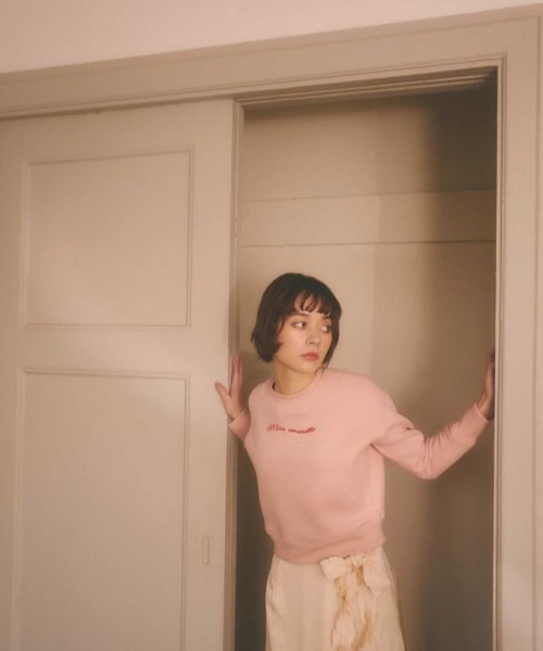 MIRO AMURETTE(ミロアミュレット)の「with amulette sweat(スウェット・レディース・アイボリー/ベビーピンク・FREE)」の8枚目の写真