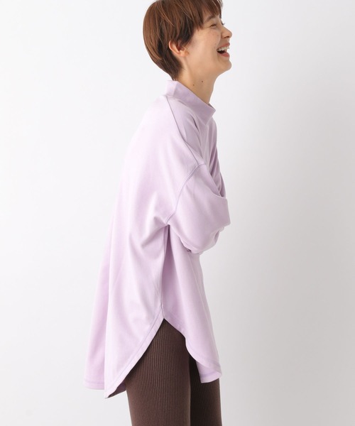 LEPSIM（レプシィム）の「スソラウンドハイネックプルオーバー　157279（Tシャツ/カットソー・レディース・ラベンダー/オフホワイト/ブラック・FREE）」の13枚目の写真