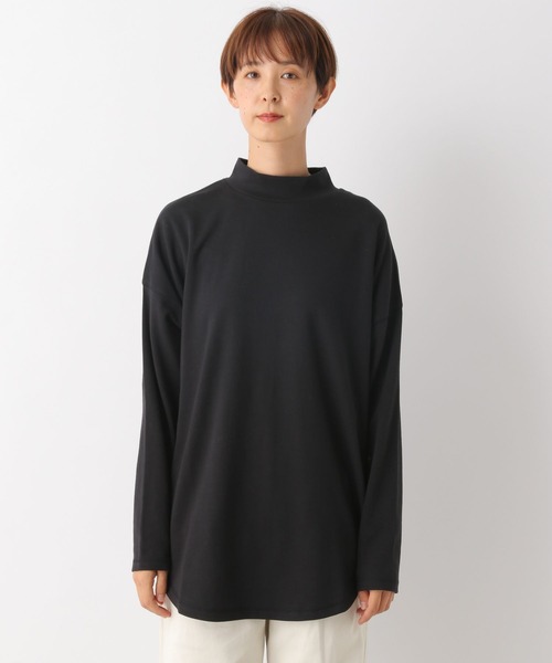LEPSIM（レプシィム）の「スソラウンドハイネックプルオーバー　157279（Tシャツ/カットソー・レディース・ラベンダー/オフホワイト/ブラック・FREE）」の5枚目の写真