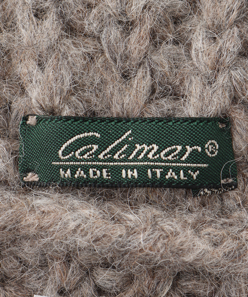 Calimar（カリマール）の「【Calimar/カリマール】ALPACA/NYLON CABLE MITON:ケーブルミトン（手袋・レディース・チャコールグレー/ブラウン系その他/ライトグレー・FREE）」の9枚目の写真