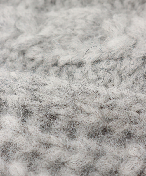 Calimar（カリマール）の「【Calimar/カリマール】ALPACA/NYLON CABLE MITON:ケーブルミトン（手袋・レディース・チャコールグレー/ブラウン系その他/ライトグレー・FREE）」の15枚目の写真