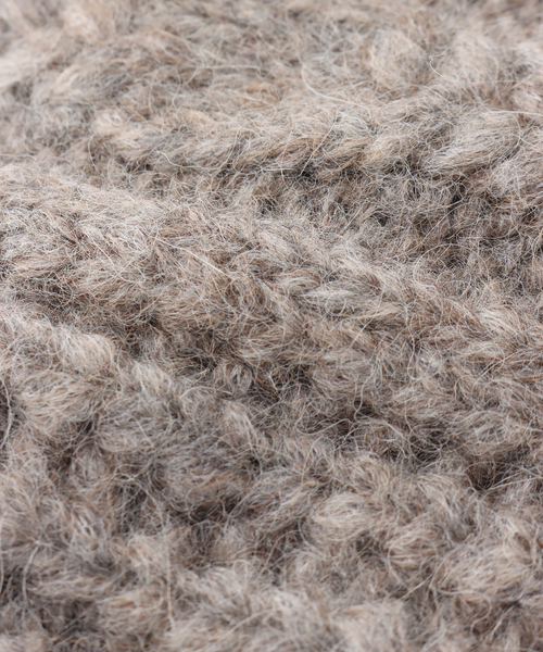 Calimar（カリマール）の「【Calimar/カリマール】ALPACA/NYLON CABLE MITON:ケーブルミトン（手袋・レディース・チャコールグレー/ブラウン系その他/ライトグレー・FREE）」の13枚目の写真