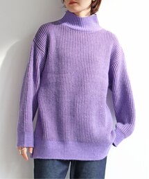 notch. | 配色リブニットチュニック(ニット/セーター)