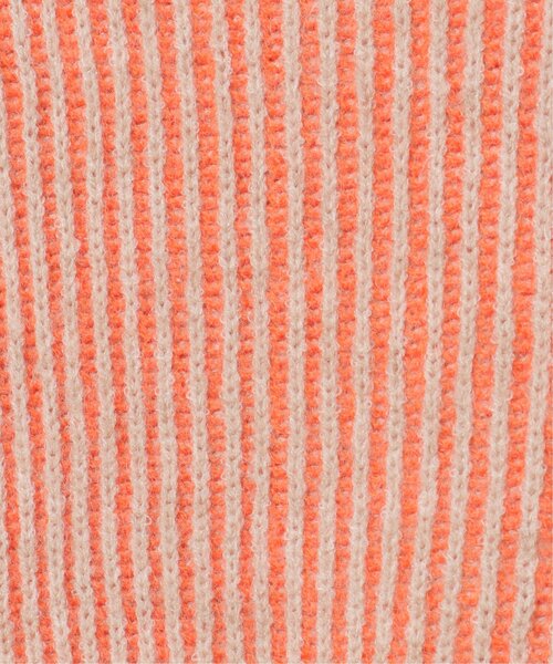 notch.（ノッチ）の「配色リブニットチュニック（ニット/セーター・レディース・ブルー/オフホワイト/ベージュ/パープル・M）」の17枚目の写真