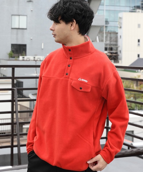GERRY(ジェリー)の「GERRY フリーススタンドプルオーバー(ブルゾン・メンズ・ブラック/オレンジ/ブルー/グリーン/アイボリー・MEDIUM/LARGE/X-LARGE)」の1枚目の写真