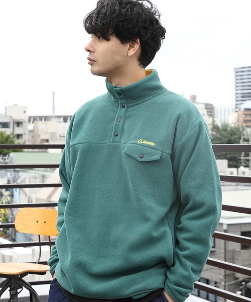 GERRY(ジェリー)の「GERRY フリーススタンドプルオーバー(ブルゾン・メンズ・ブラック/オレンジ/ブルー/グリーン/アイボリー・MEDIUM/LARGE/X-LARGE)」の4枚目の写真