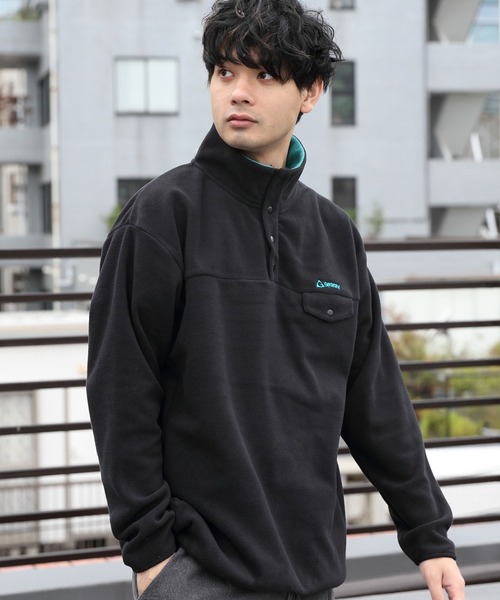GERRY(ジェリー)の「GERRY フリーススタンドプルオーバー(ブルゾン・メンズ・ブラック/オレンジ/ブルー/グリーン/アイボリー・MEDIUM/LARGE/X-LARGE)」の3枚目の写真