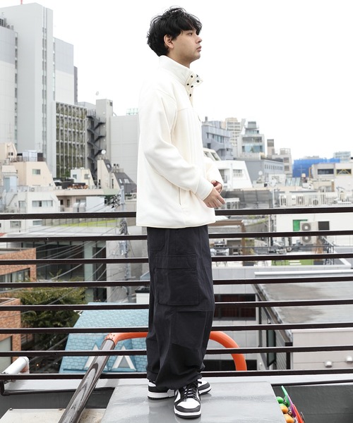 GERRY(ジェリー)の「GERRY フリーススタンドプルオーバー(ブルゾン・メンズ・ブラック/オレンジ/ブルー/グリーン/アイボリー・MEDIUM/LARGE/X-LARGE)」の7枚目の写真