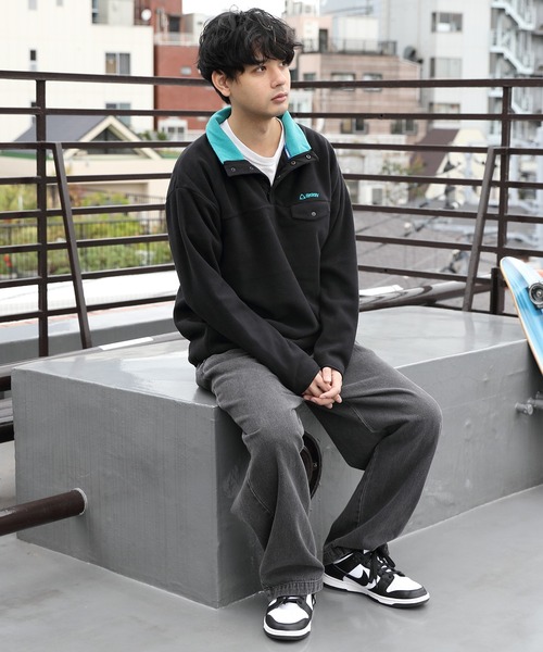 GERRY(ジェリー)の「GERRY フリーススタンドプルオーバー(ブルゾン・メンズ・ブラック/オレンジ/ブルー/グリーン/アイボリー・MEDIUM/LARGE/X-LARGE)」の17枚目の写真