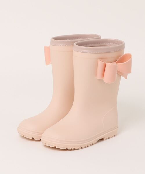 Catherine Cottage(キャサリンコテージ)の「サイドリボンレインブーツ(レインシューズ・キッズ・ネイビー系2/ネイビー系1/ライラック/サックスブルー/ミント/オフホワイト/ピンク・16/20/18/22/17/21/19/23)」の19枚目の写真