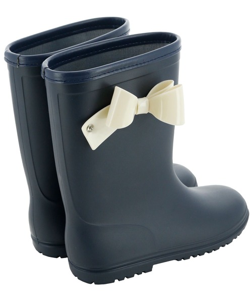 Catherine Cottage(キャサリンコテージ)の「サイドリボンレインブーツ(レインシューズ・キッズ・ネイビー系2/ネイビー系1/ライラック/サックスブルー/ミント/オフホワイト/ピンク・16/20/18/22/17/21/19/23)」の20枚目の写真