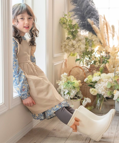 Catherine Cottage(キャサリンコテージ)の「サイドリボンレインブーツ(レインシューズ・キッズ・ネイビー系2/ネイビー系1/ライラック/サックスブルー/ミント/オフホワイト/ピンク・16/20/18/22/17/21/19/23)」の21枚目の写真