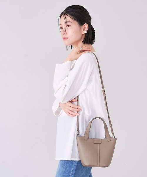 collex(コレックス)の「ポーチ付ミニショルダーバッグ(ショルダーバッグ・レディース・ベージュ/ブルー/ブラック/サックスブルー・フリー)」の2枚目の写真
