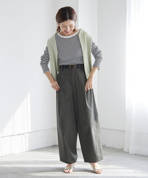 IENA（イエナ）の「《追加》ボーダー テレコTシャツ（Tシャツ