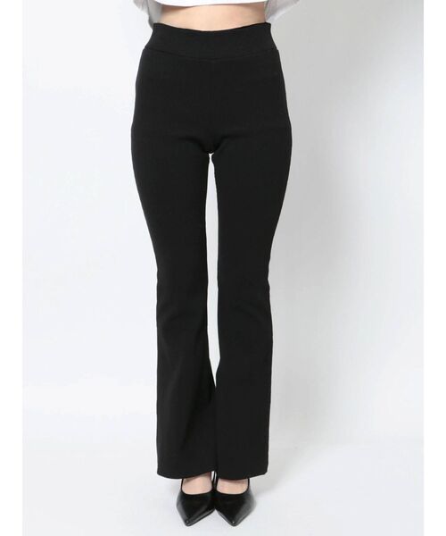 EMODA（エモダ）の「ストレッチリブフレアパンツ（その他パンツ・レディース・グリーン/ブラック/グレー・FREE）」の19枚目の写真