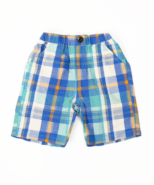 DILASH（ディラッシュ）の「先染チェック パンツ(5分丈)（その他パンツ・キッズ・ブルー/ブラック/イエロー・90/100/120/140/130/110/80）」の3枚目の写真