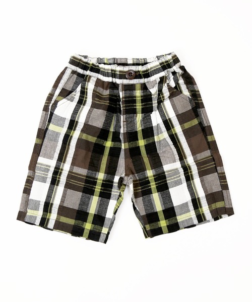 DILASH（ディラッシュ）の「先染チェック パンツ(5分丈)（その他パンツ・キッズ・ブルー/ブラック/イエロー・90/100/120/140/130/110/80）」の4枚目の写真