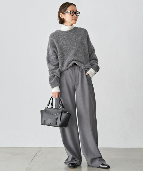 Deuxieme Classe（ドゥーズィエムクラス）の「【OVAL SQUARE / オーヴァルスクエア】 パンツ（スラックス・レディース・チャコールグレー・36/38）」の6枚目の写真