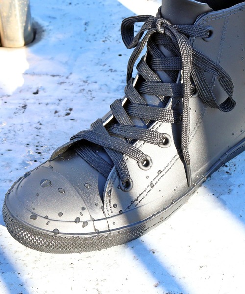 AAA+（サンエープラス）の「AAA+Feminine / 防水ハイカットレインスニーカー（レインシューズ・レディース・ダークブラウン/ブラック・S/L/M）」の5枚目の写真