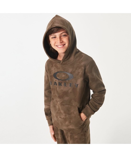 OAKLEY(オークリー)の「オークリー ENHANCE QD FLEECE HOODIE YTR 4.0 /フリース/フーディー・パーカー/YOUTH キッズ・ユース/スポーツ・アクティビティOAKLEY(パーカー・キッズ・ブロンズ/ピンク/ブラウン/ブラック/グレー・M/S/L/XS)」の3枚目の写真