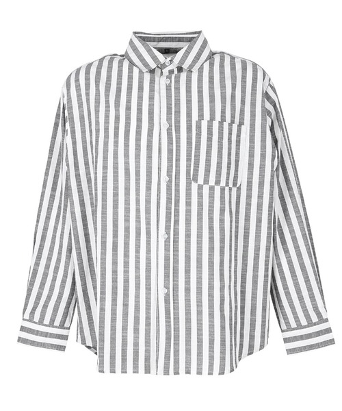 coca(coca)(コカ)の「メンズストライプシャツ(シャツ/ブラウス・メンズ・ブルー/ブラック・M/L/XL)」の12枚目の写真