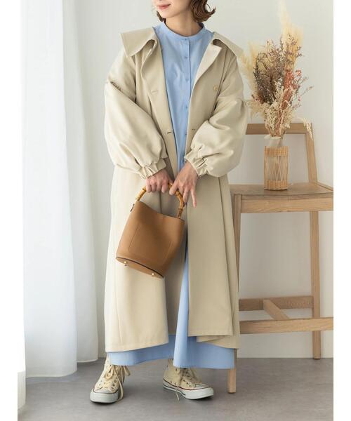 SLURR（スラ―）の「ボリュームスリーブトレンチコート（トレンチコート・レディース・ベージュ/アイボリー・FREE）」の15枚目の写真