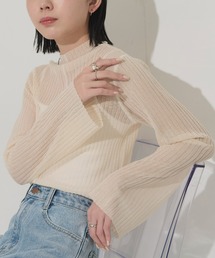 Aunt Marie's（アントマリーズ）の「ハイネックシアーリブトップス（シャツ/ブラウス・レディース）」