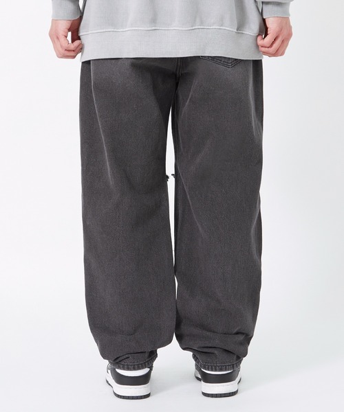improves(インプローブス)の「ダメージ加工 ワイド デニムパンツ(デニムパンツ・メンズ・ブラック/ブルー・MEDIUM/LARGE)」の4枚目の写真