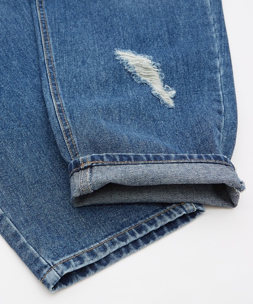 improves(インプローブス)の「ダメージ加工 ワイド デニムパンツ(デニムパンツ・メンズ・ブラック/ブルー・MEDIUM/LARGE)」の12枚目の写真