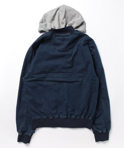 BACK NUMBER(バックナンバー)の「【BACK NUMBER】フードMA1(MA-1・メンズ・ノンウォッシュ・M/L/XL)」の3枚目の写真