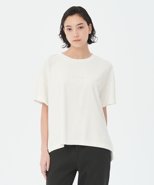 NEW BALANCE(ニューバランス)の「MET24 Short Sleeve Tee(Tシャツ/カットソー・レディース・ホワイト/ライトブラウン・SMALL/MEDIUM/LARGE)」の2枚目の写真