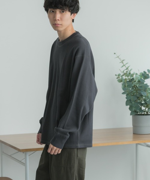 FORK&SPOON（フォークアンドスプーン）の「FORK&SPOON　サイドスイッチロングスリーブTシャツ（Tシャツ/カットソー・メンズ・ライトグレー/スミクロ・4/5）」の19枚目の写真