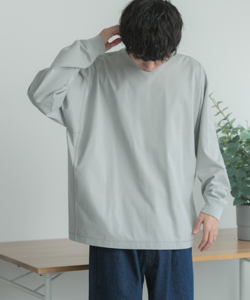 FORK&SPOON（フォークアンドスプーン）の「FORK&SPOON　サイドスイッチロングスリーブTシャツ（Tシャツ/カットソー・メンズ・ライトグレー/スミクロ・4/5）」の20枚目の写真