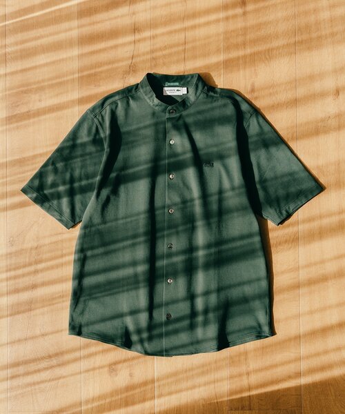 LACOSTE(ラコステ)の「【LACOSTE / ラコステ】別注 バンドカラー フルオープン ポロシャツ(ポロシャツ・メンズ・ブラック/ホワイト/ネイビー/グリーン・2/4/5/3)」の21枚目の写真