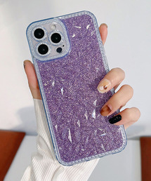 c.u.l（シーユーエル）の「グリッターシャイニーパウダー iPhoneカバー アイフォンケース ipc674（スマホケース/カバー・レディース）」