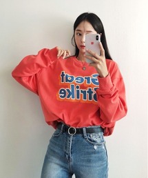 韓国 ファッション ストリート ブランド ビッグ プリント 裏毛 スウェット メンズ レディース ユニセックス
