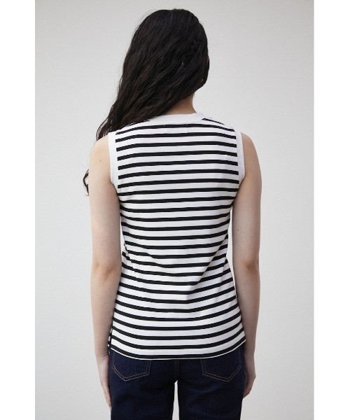 AZUL by moussy(アズールバイマウジー)の「A/B RIB CREW NECK TANK TOP/アズールベーシッククルーネックタンクトップ(タンクトップ・レディース・ブラック/ホワイト系その他/ホワイト・SMALL/MEDIUM)」の18枚目の写真