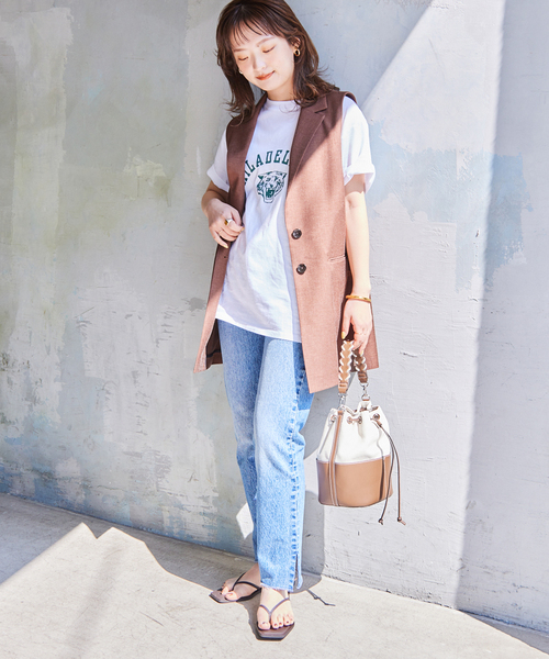 SLOBE IENA（スローブイエナ）の「【&MyuQ/アンドミューク】 PONTO キャンバスハンドバッグ（ハンドバッグ・レディース・ブラウン・FREE）」の5枚目の写真