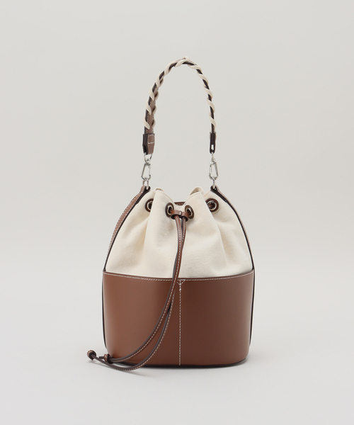 SLOBE IENA（スローブイエナ）の「【&MyuQ/アンドミューク】 PONTO キャンバスハンドバッグ（ハンドバッグ・レディース・ブラウン・FREE）」の7枚目の写真