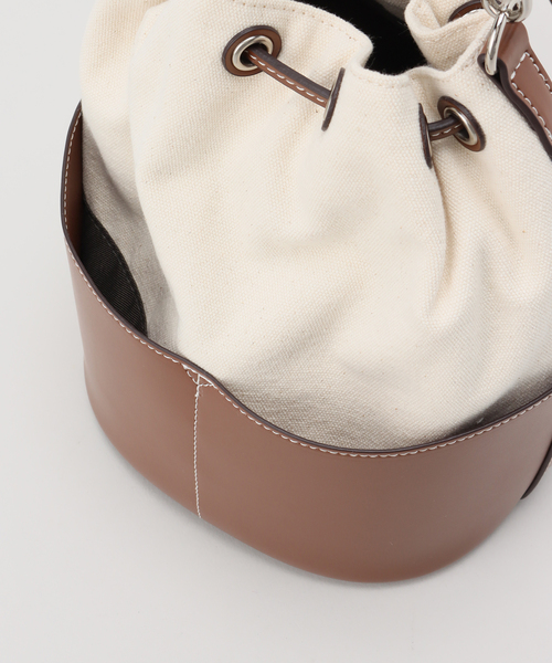 SLOBE IENA（スローブイエナ）の「【&MyuQ/アンドミューク】 PONTO キャンバスハンドバッグ（ハンドバッグ・レディース・ブラウン・FREE）」の14枚目の写真