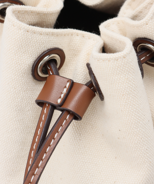 SLOBE IENA（スローブイエナ）の「【&MyuQ/アンドミューク】 PONTO キャンバスハンドバッグ（ハンドバッグ・レディース・ブラウン・FREE）」の16枚目の写真