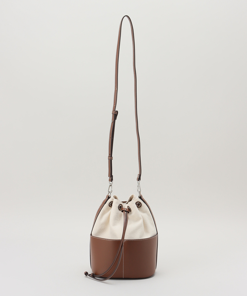 SLOBE IENA（スローブイエナ）の「【&MyuQ/アンドミューク】 PONTO キャンバスハンドバッグ（ハンドバッグ・レディース・ブラウン・FREE）」の19枚目の写真